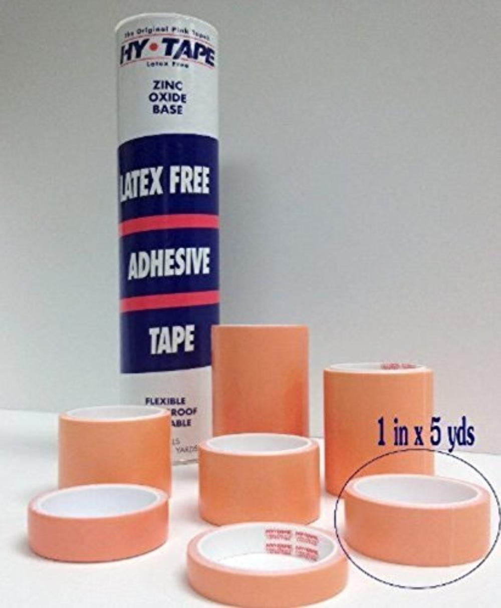 HyTape Pink Tape, 1" x 5 yards (PACK OF 3), 10LF Pink Medical Waterproof Surgical Tape