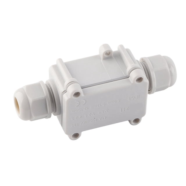 Caja De Conexiones Al Aire Libre 450V 24A Del Conector De Cable Eléctrico De 2 Vías De La Prenda Impermeable IP68