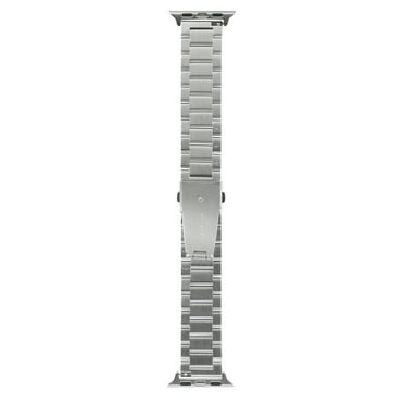 Onn Watch Band, Universal Fit for Apple Watch, Samsung Galaxy & Garmin 20mm, Metal Link, Unisex