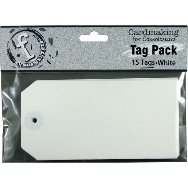 Étiquettes Fondamentaux 15/Pkg-5.25"X2.625" Rectangle Blanc