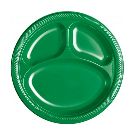 Amscan Plastic Divided Plate (Pack of 20)