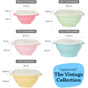 Tupperware Heritage Plastic Food Storage Container Set with Lids (5 Count)