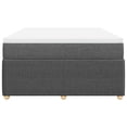 thumbnail image 2 of vidaXL Lit à Sommier avec Matelas Tissu Gris Foncé Grand, 2 of 5