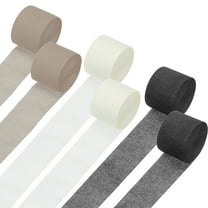 Uxcell Crepe Paper Streamers 6 Rolls 492ft for Birthday Decorations, Themed Party Decoration (Brown/Beige/Black)