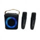 thumbnail image 1 of Micrófono Portátil de Audio Bluetooth Multifuncional Lámpara de LED Colorida Altavoz de Karaoke para el Hogar 2 Micrófonos, 1 of 5