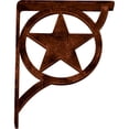 thumbnail image 5 of Ekena Millwork 1 1/2"W x 7 1/2"D x 10"H Austin Wrought Iron Bracket, (Single center brace), Antiqued Copper, 5 of 10