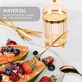 thumbnail image 3 of 1 Set Fruit Forks Creative Dessert Forks Portable Camping Fruit Forks (Golden), 3 of 9