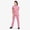 Pink, variant on LYMAYTER S-2XL Womens Medical Uniform Standing Neck Quick-Dry Clinical Training for Nurse Uniform Medical Workwea Set