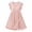 Pink, variant on Eyelet Flutter Dress for Women Summer V-Neck Mini Dress with Textured Eyelet Fabric,Flutter Sleeves,and Flared Hem for ease Vacation Style
