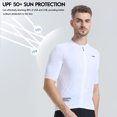 thumbnail image 5 of Camiseta de ciclismo RION para hombre, camisetas para bicicleta de montaña, ropa ajustada para bicicleta, camiseta de motocross UPF 50+, camisetas transpirables sin costuras, 20 ℃-35 ℃, 5 of 5