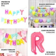 Efavormart Ready To Use Multi-Color Mylar Foil Balloon HAPPY BIRTHDAY Banner Sign - 13