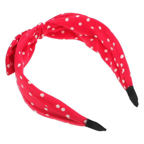 TABLZONE Girls Red Bow Headband for Casual Outings, Soft Comfortable Hair Accessory, 1 Piece