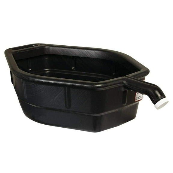 Midwest Can 5 Gallon Large Open Top Drain Pan w/ Back Handle & Front Spout