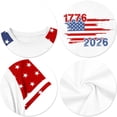 thumbnail image 4 of CCRFTGI 250 Anniversary Usa Flag Shirts for Kids Girls Independence Day Freedom 4th Of July 250 Anniversary USA Flag Tshirt Red White and Blue Summer Tops 1776 T-Shirts Beige 11-12 Years, 4 of 5