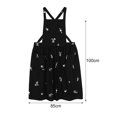 thumbnail image 5 of Reheyre Breathable Retro Cotton Cross Back Cooking Apron Embroidered Bib Apron for Home, 5 of 8