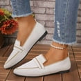 thumbnail image 3 of Tawop Womens Shoes Slip On Casual Flat Pointy Toe Lightweight White Size 12, 3 of 9