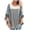 Grey, variant on Womens Graphic T-shirts Long Sleeve Crewneck Batwing Tops Floral Patchwork Plus Size Summer Pullover Tops Brown M