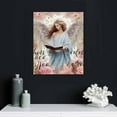 thumbnail image 5 of JEUXUS Angel Wings Canvas Wall Art Scripture Bible Verses Pictures Wall Decor Christian Religious Canvas Painting Prints Floral Artwork Modern Home Decoration Framed for Living room Bedroom, 5 of 5