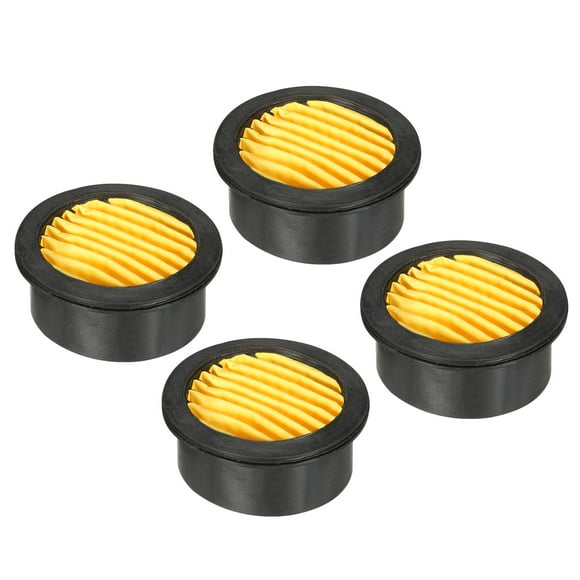 Unique Bargains Air Compressor Filter, 4 Pack Noise Reduction Air Compressor Accessories, Black, Yellow