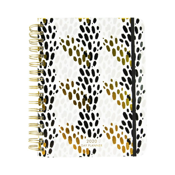Mary Square 12 Month 2020 Agenda 7 x 9 Yearly Planner Cream Black and ...