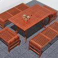 thumbnail image 4 of Vifah Malibu 5 Piece Wood Patio Dining Set, 4 of 7