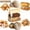 A, variant on Loespoir 50 Pack Bakery Bags with Window,Large Paper Bread Bags for Homemade Bread, Tin Tie Tab Lock Brown Window Bag for Toast, Cookie, Loaf, Candy, Nuts