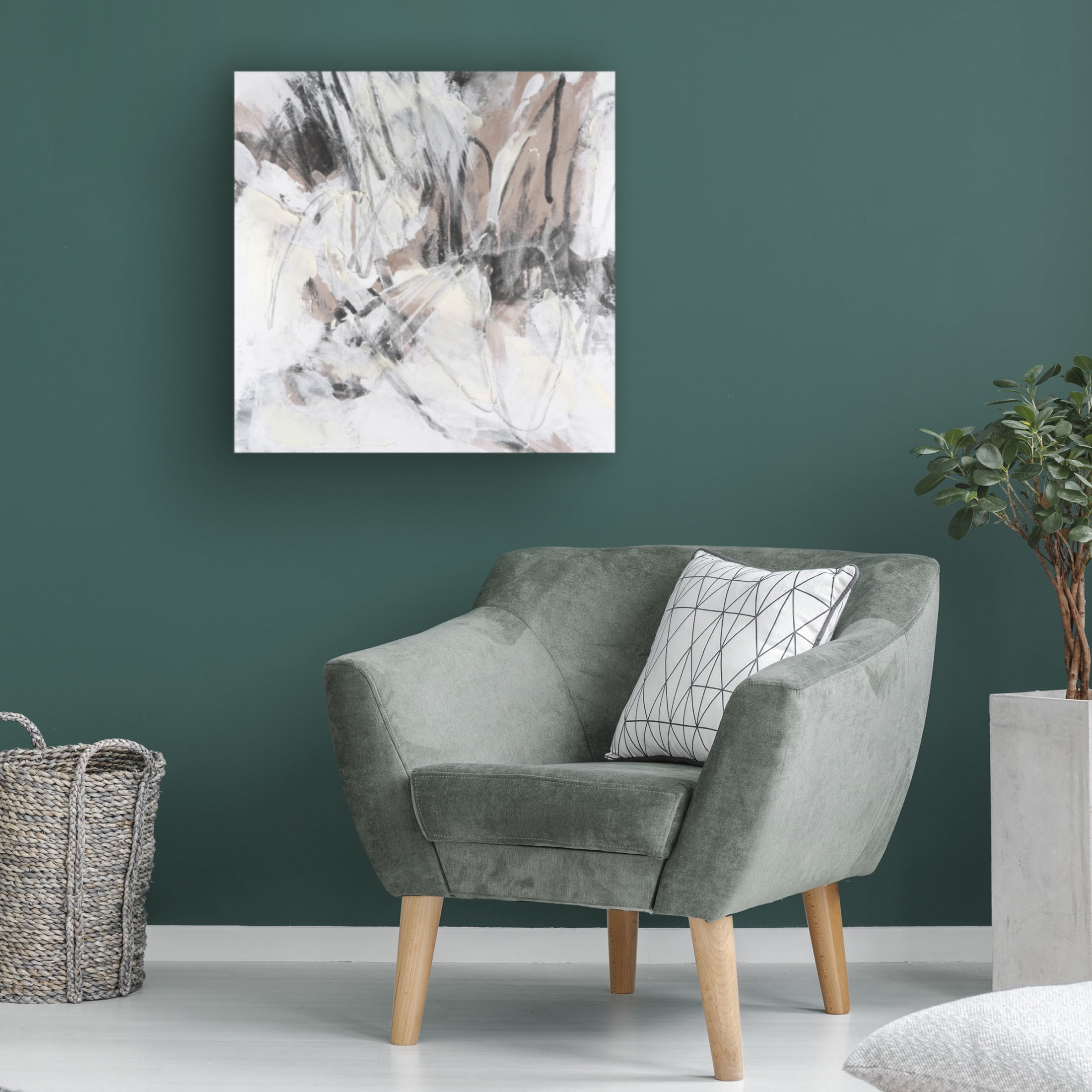 Trademark Fine Art June Erica Vess  Neutral Scribe II Canvas Wall Art