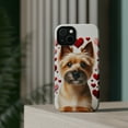 thumbnail image 4 of DistinctInk Tough Case for Apple iPhone 14 PLUS (6.7" Screen), Compatible with MagSafe Charging - Valentine's Day Norwich Terrier, 4 of 6