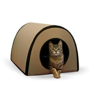 K&H Pet Mod Thermo-Kitty Shelter Tan 15" x 21.5" x 13"