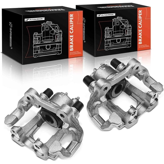 A-Premium Disc Brake Caliper Assembly with Bracket Compatible with Dodge Durango Jeep Grand Cherokee 2011-2019 Rear Driver and Passenger Side 2-PC Set
