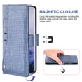thumbnail image 3 of OnePlus 7 Pro Case, iCoverCase Genuine Leather Wallet Case Slim Fit Folio Book Design with Stand and Card Slots Flip Case Cover for OnePlus 7 Pro (Blue), 3 of 5