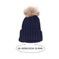 thumbnail image 3 of Besolor Kids Winter Hat and Scarf Cute Set, Toddler Children Knitted Beanie with Pompom Scarf Set for Boys Girls, 3 of 6