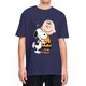 thumbnail image 1 of Camiseta de hombre de Peanuts Charlie Brown y Snoopy con corazón, dibujos animados Y2K, algodón puro, camisetas de verano con cuello redondo, ropa de talla grande, 1 of 5
