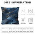 thumbnail image 5 of Acheng Gold and Blue Abstract Art Plush Pillowcase 1 Piece White, 5 of 5