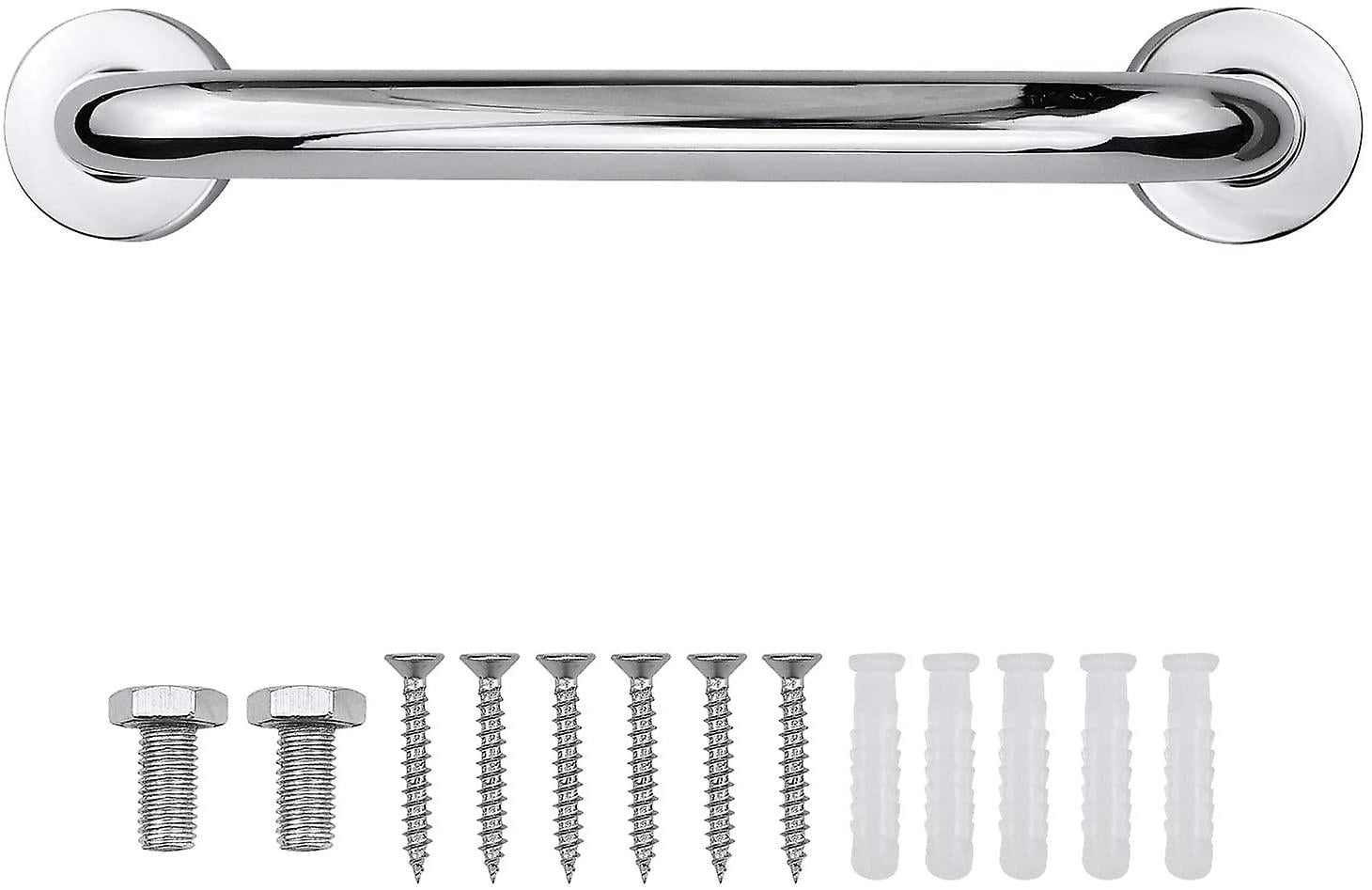 30cm Bathroom Grab Bars, Shower Bar 150kg Load Steel Tub Handle Safety