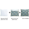 thumbnail image 3 of Home Soft Things Jacquard Throw Pillow Cover and Valance Set - Safi - Blue - 56" x 19" / 20" x 20", 3 of 3