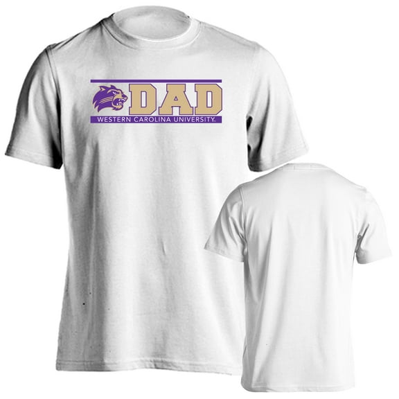 Western Carolina University Catamounts Dad Proud Parent Short Sleeve T-Shirt
