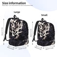 thumbnail image 2 of Casual Canvas Backpack Without Interlayer Large Capacity Stick Bag Design For Outdoor Shopping Office Outdoor Sports Animal Print Style Mediumorchid_3 Medium, 2 of 7