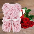 thumbnail image 2 of Way To Celebrate 9.25" Artificial Rose Bear Valentine's Day Gift, Light Pink Color, 2 of 8