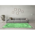 thumbnail image 3 of Ahgly Company Indoor Rectangle Medallion Emerald Green Traditional Area Rugs, 2' x 5', 3 of 4