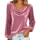 thumbnail image 2 of Xuyuer Metallic Velvet Mesh Splicing Top - Women's Solid Color Elegant Long Sleeve Blouse for Evening Gala Events, Holiday Party Glamour & Luxurious Night Out Ensembles, 2 of 8
