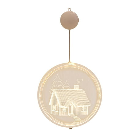 

WANYNG Hanging lights 3D Disc Hanging Lights LED Christmas Lights Room Decoration Lights Hangs I