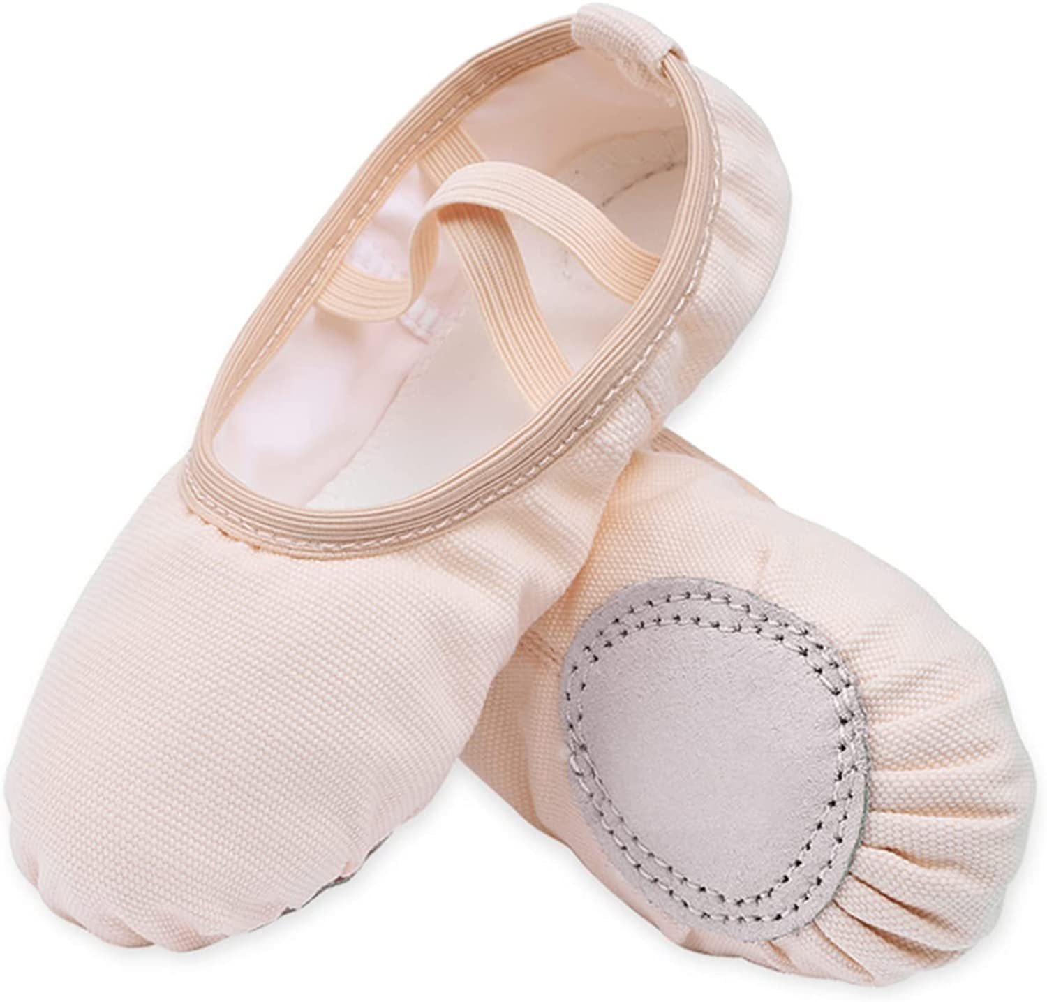 s.lemon Ballet Shoe Girls Elastic Ballet Slippers Stretch Canvas Dance Shoes for Kids Adult 