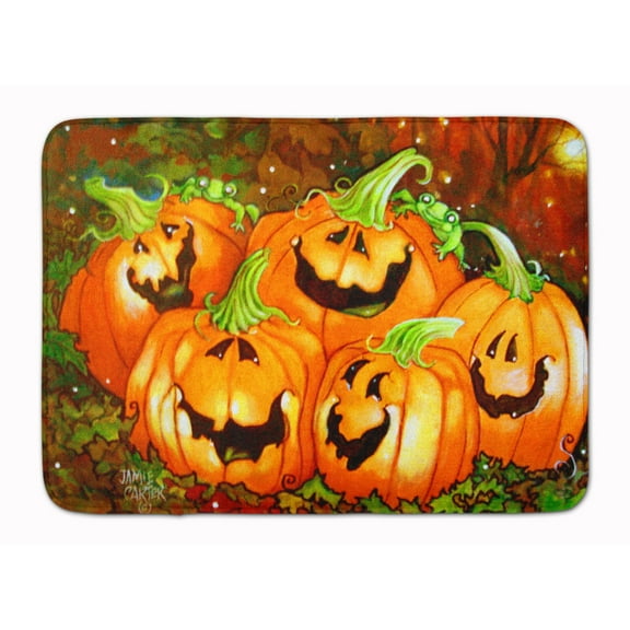 Carolines Treasures PJC1071RUG Such a Glowing Personality Pumpkin Halloween Machine Washable Memory Foam Mat 19 X 27"