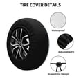 thumbnail image 2 of Gukieu Poodle Dog Print Car Tire Cover, Adjustable Waterproof and Dustproof Tire Protection Cover, Suitable for SUV, Truck, Van-14 inch, 2 of 6