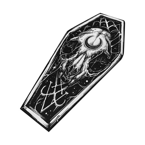 Halloween Coffin Welcome Doormat Outdoor Ghost Coir Door Mat Cute Outdoor Indoor Entrance Door Mat Non Slip Rubber Backing for Halloween Front Porch Entryway Decor
