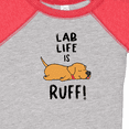 thumbnail image 4 of Inktastic Lab Life is Ruff Yellow Lab Boys or Girls Baby Bodysuit, 4 of 5