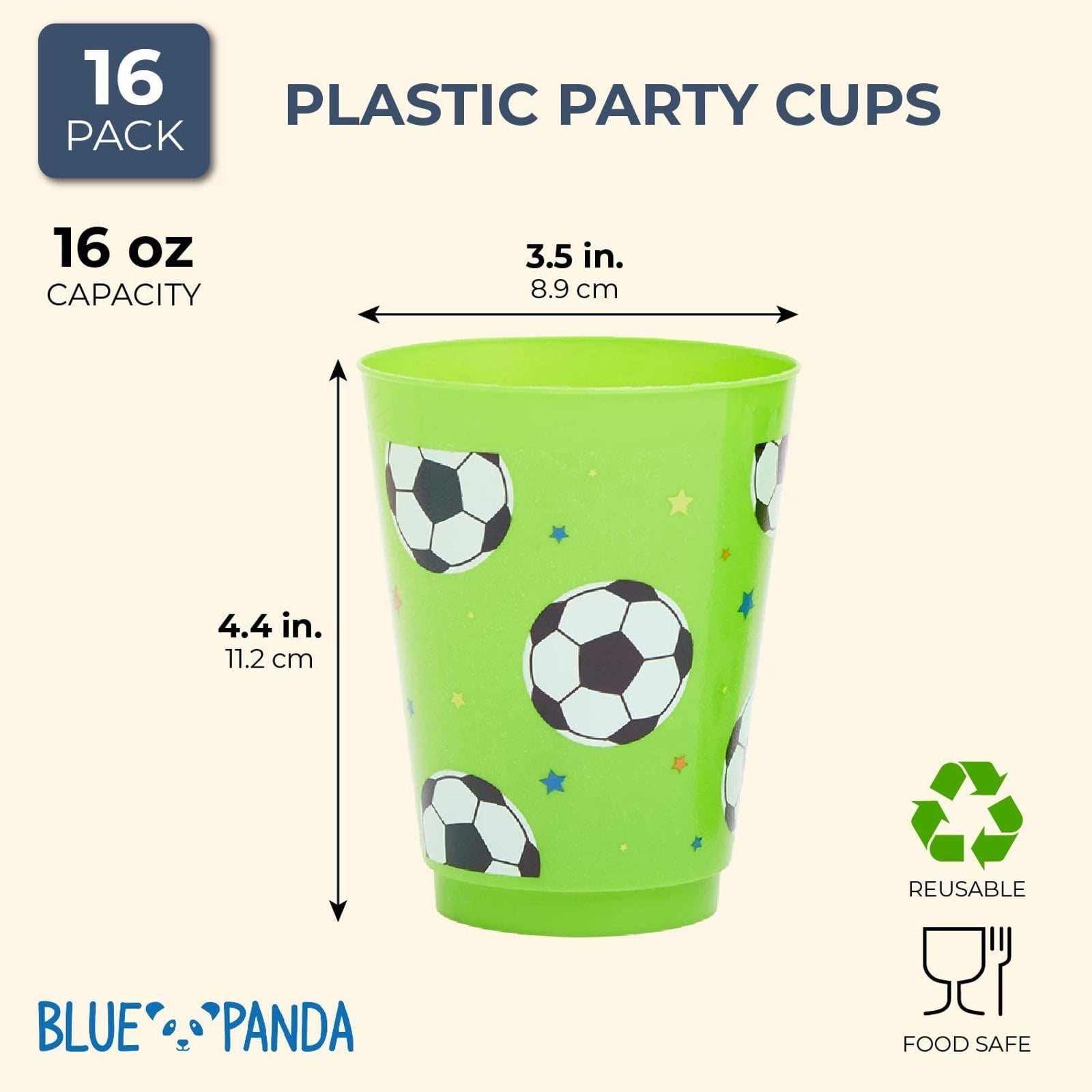  Soccer Full Color Insulated Paper Cup - 16 oz. 154035-16-SB