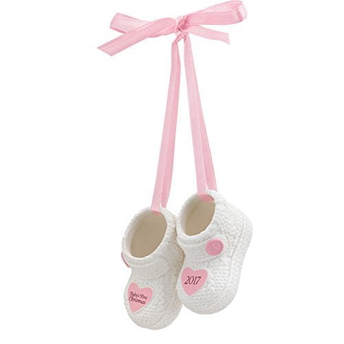 porcelain baby shoe ornament