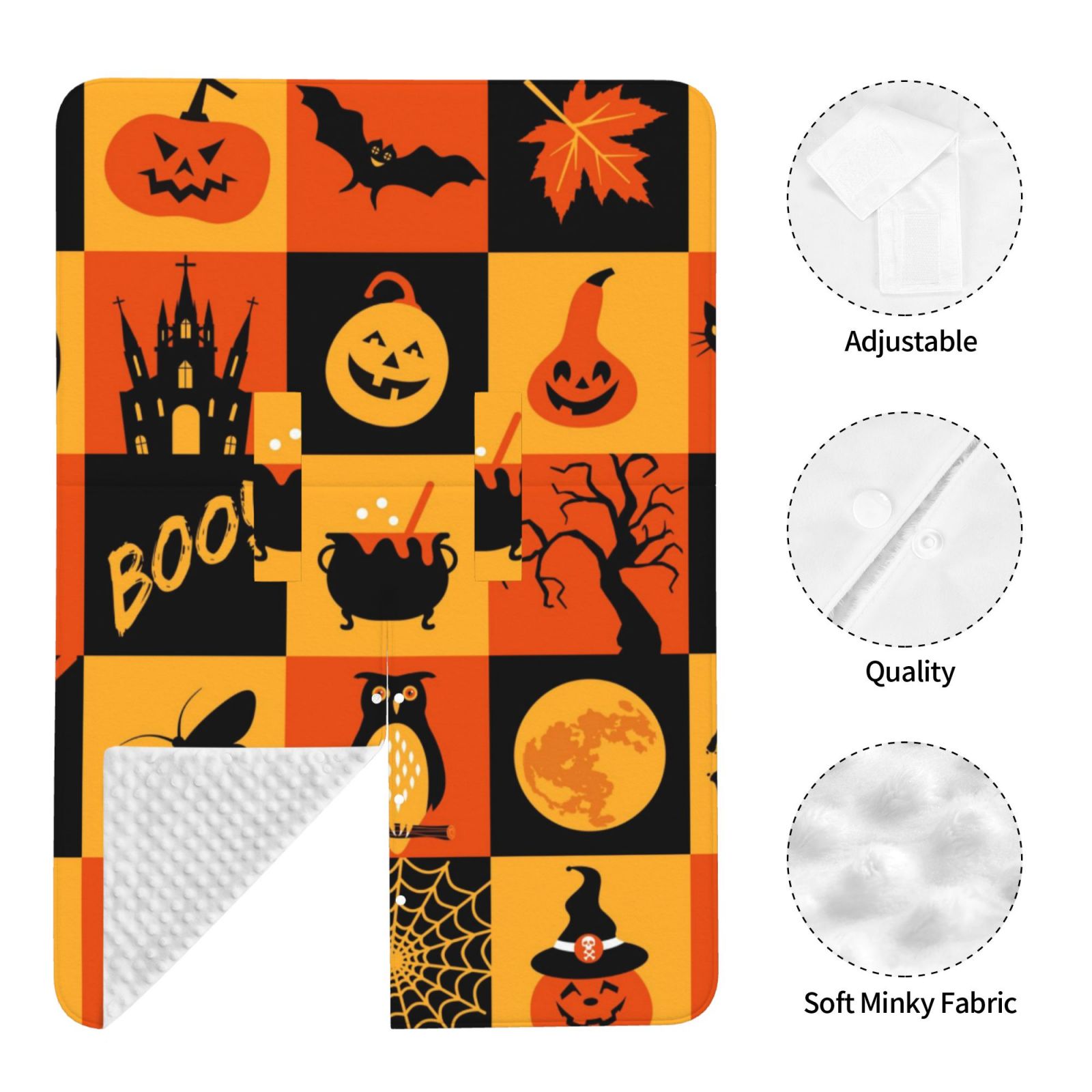 Car Seat Cover Baby - Halloween Banner Symbols Breathable Infant Car Seat Cover for Baby Carseat, Lightweight Comfort Baby Essentials Must Haves Newborn Stuff for Girl Boy